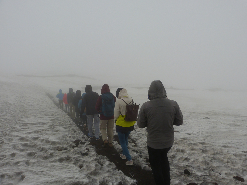 Polar expedition on Etna